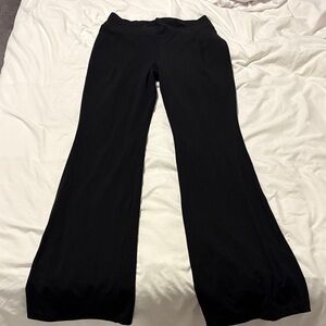 HALARA Elegant Black Wide-Leg Pants